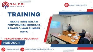 TRAINING SEKRETARIS DALAM PENYUSUNAN RENCANA PENGELOLAAN SUMBER DAYA