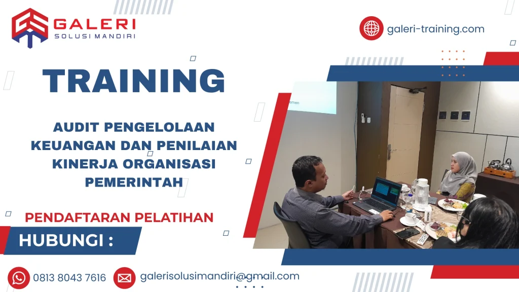 TRAINING AUDIT PENGELOLAAN KEUANGAN DAN PENILAIAN KINERJA ORGANISASI PEMERINTAH