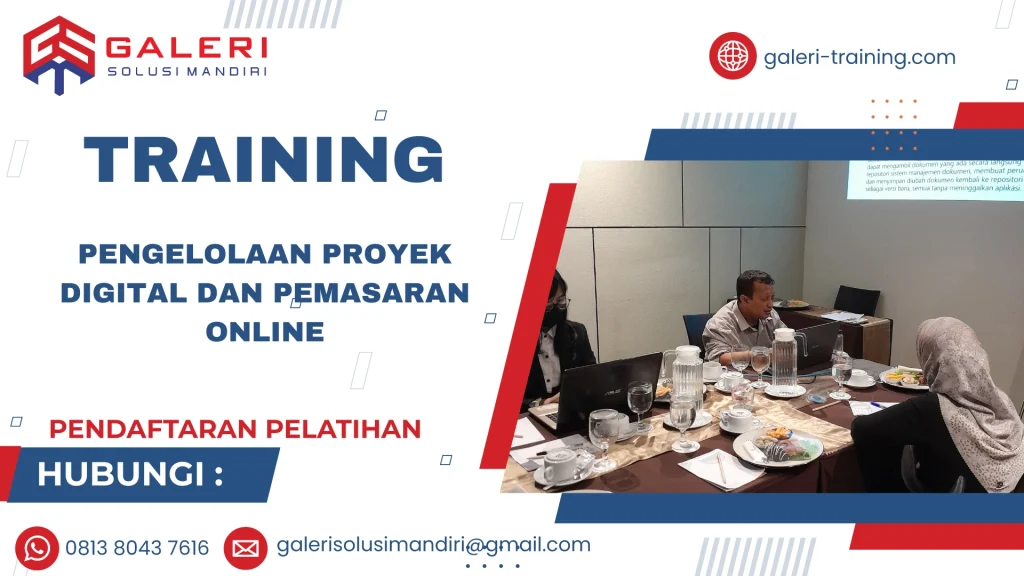 TRAINING PENGELOLAAN PROYEK DIGITAL DAN PEMASARAN ONLINE