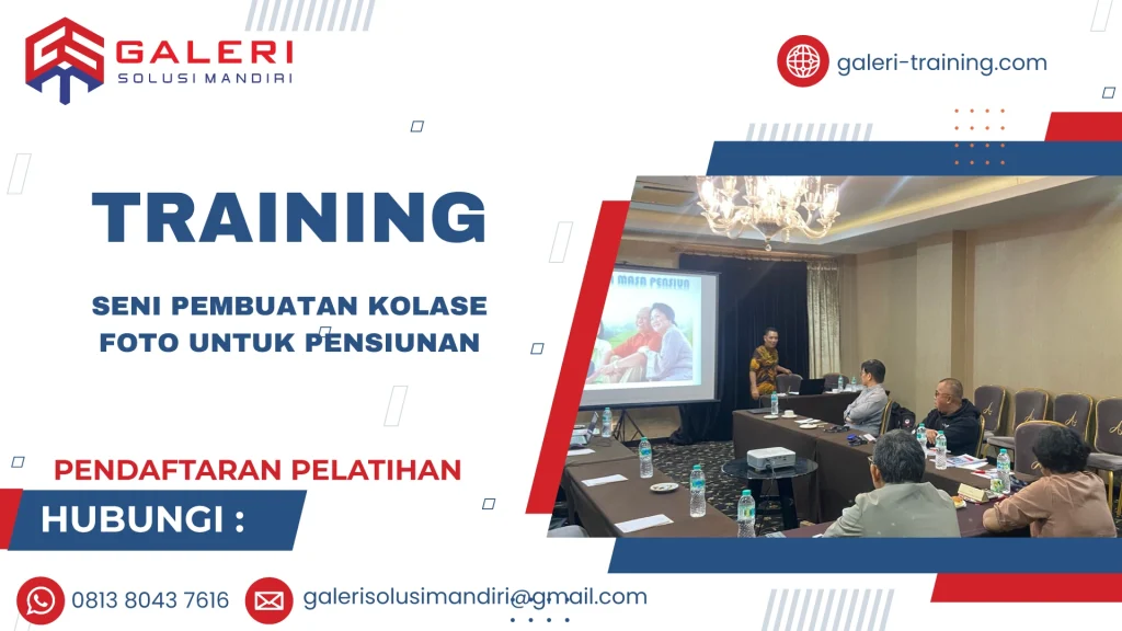 TRAINING SENI PEMBUATAN KOLASE FOTO UNTUK PENSIUNAN