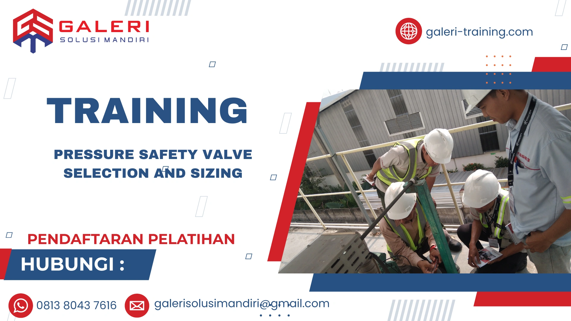 TRAINING PRESSURE SAFETY VALVE SELECTION AND SIZING