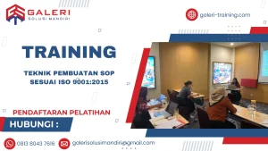 TRAINING TEKNIK PEMBUATAN SOP SESUAI ISO 90012015