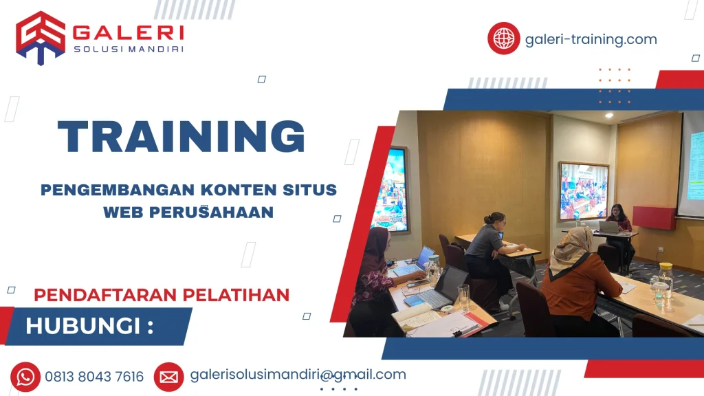 TRAINING PENGEMBANGAN KONTEN SITUS WEB PERUSAHAAN