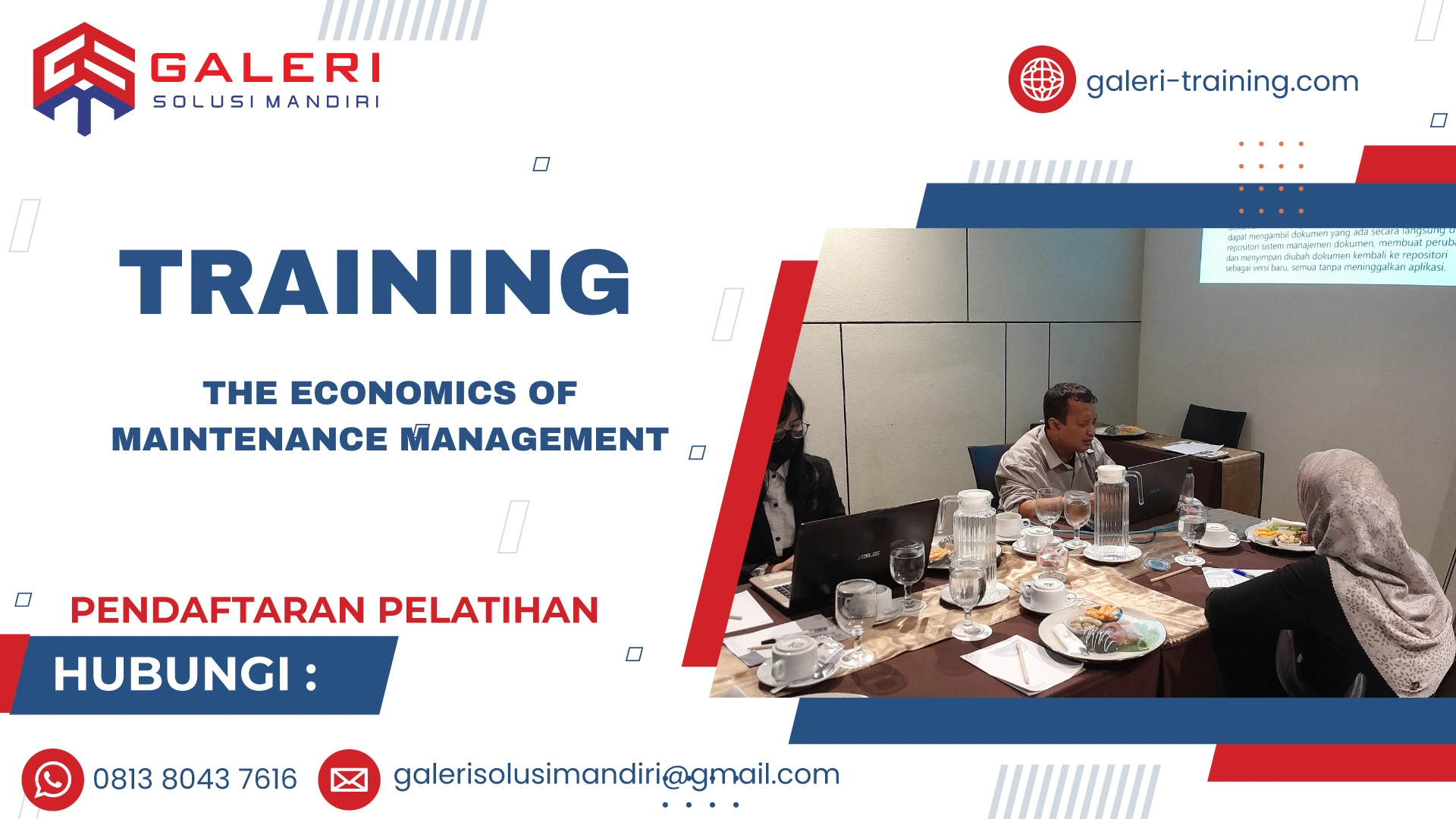 TRAINING THE ECONOMICS OF MAINTENANCE MANAGEMENT