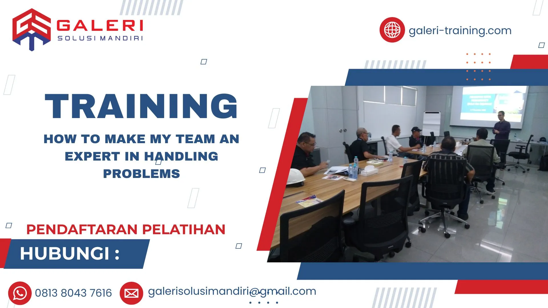 TRAINING HOW TO MAKE MY TEAM AN EXPERT IN HANDLING PROBLEMS